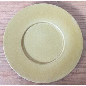 Vintage Bennington Potters Pottery Elements Gold Small Dessert Saucer Plate 6"